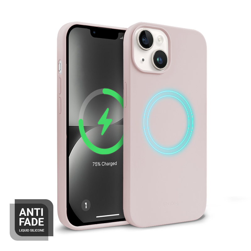 Coque MagSafe Crong pour iPhone 14 Plus rose bonbon - case-minute
