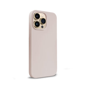 Coque en silicone liquide Crong pour iPhone 14 Pro Max rose bonbon - case-minute