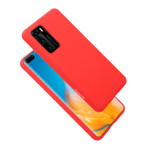 Coque flexible Crong pour Huawei P40 rouge - case-minute