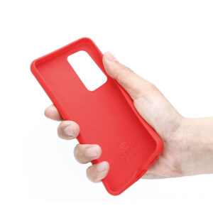 Coque flexible Crong pour Huawei P40 rouge - case-minute