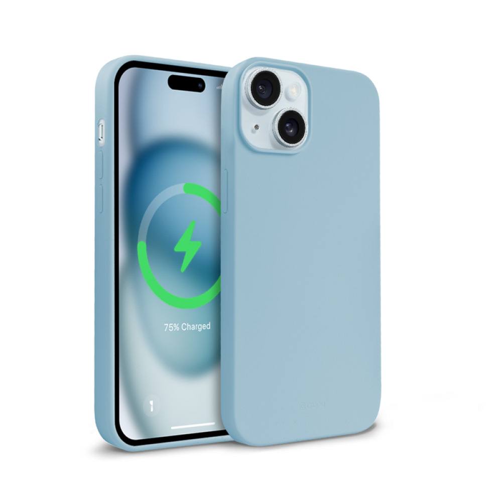 Coque MagSafe Crong pour iPhone 15 bleu - case-minute