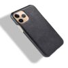 Coque en cuir noir ESSENTIAL Crong pour iPhone 11 Pro Max - case-minute