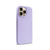 Coque en silicone liquide Crong pour iPhone 14 Pro Max violet - case-minute