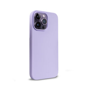 Coque en silicone liquide Crong pour iPhone 14 Pro Max violet - case-minute