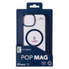 coque iphone 15 pop mag magsafe cellularline bleu