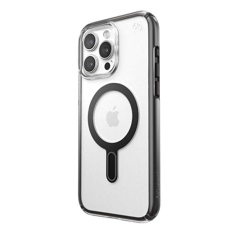 coque iphone 15 pro max presidio perfect clear clicklock magsafe speck noir givré