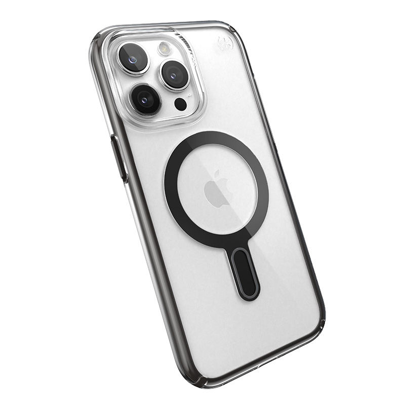 coque iphone 15 pro max presidio perfect clear clicklock magsafe speck noir givré