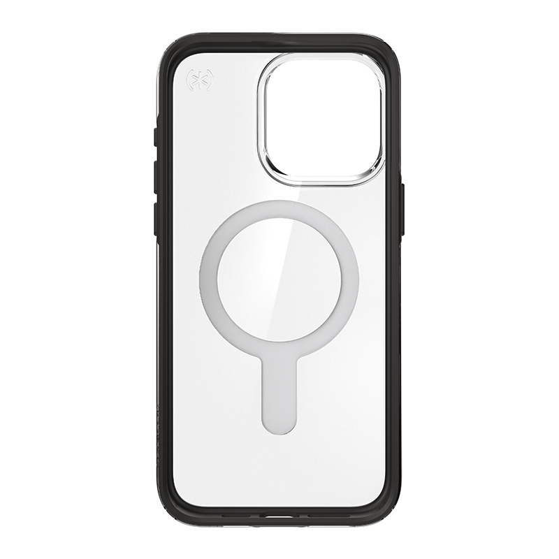 coque iphone 15 pro max presidio perfect clear clicklock magsafe speck noir givré