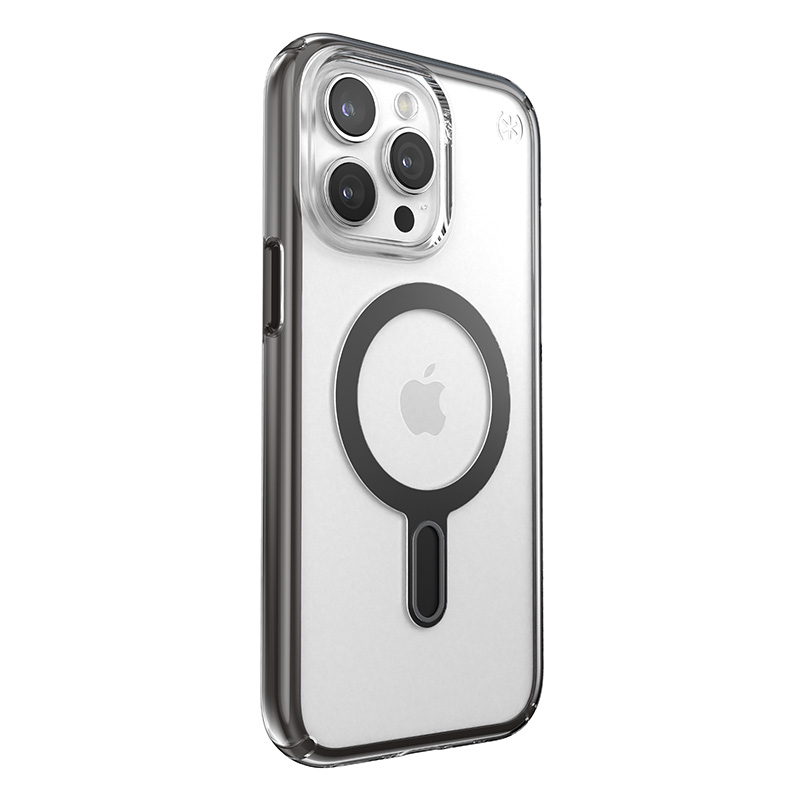 coque iphone 15 pro max presidio perfect clear clicklock magsafe speck noir givré
