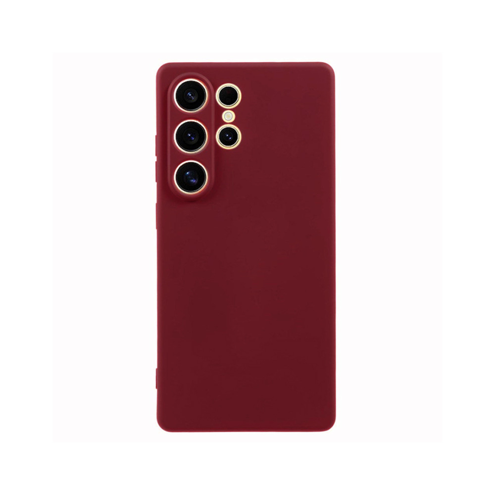coque silicone rouge samsung galaxy s25 ultra