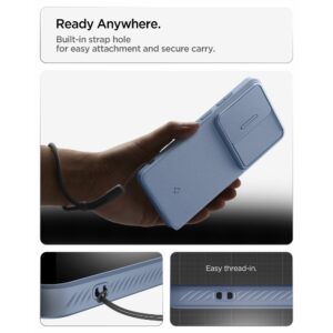 coque optik armor pour samsung galaxy s26 ultra spigen bleu clair