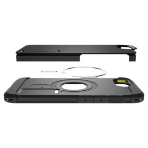 coque iphone 16e / 17e tough armor spigen noir