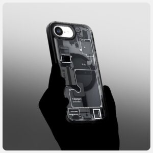 coque iphone 16e / 17e ultra hybrid spigen noir