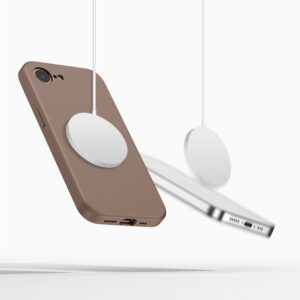 coque iphone 16e / 17e tech protect marron