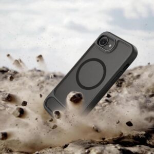 coque iphone 16e / 17e tech protect noir mat