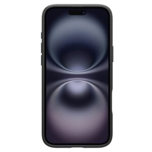 coque iphone 16 liquid air spigen noir mat