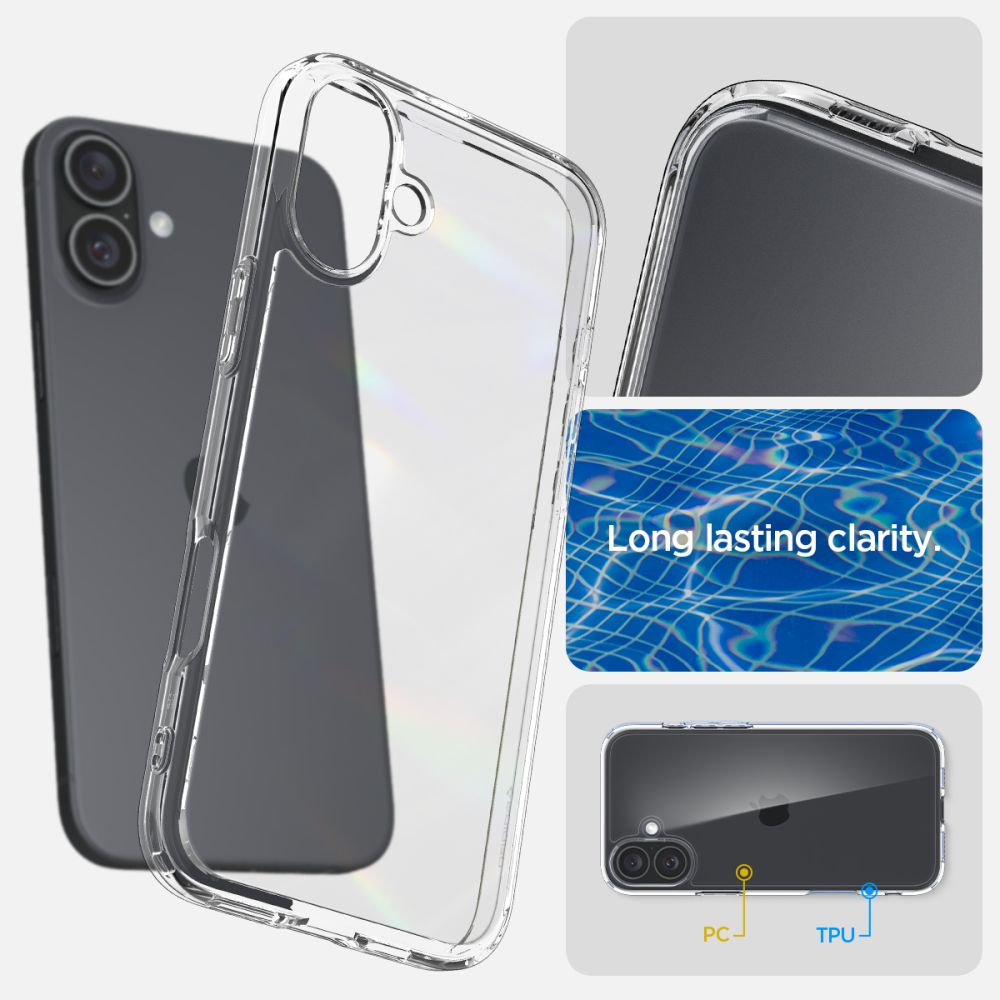 coque iphone 16 ultra hybrid spigen transparent