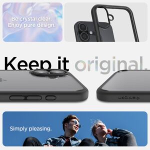 coque iphone 16 ultra hybrid spigen noir mat