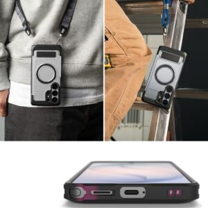 coque ux magnetic magsafe pour samsung galaxy s26 ultra ringke noir/transparent
