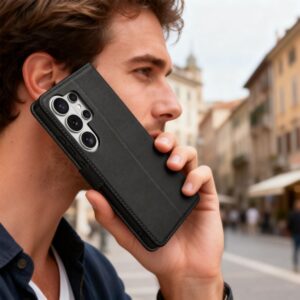 coque wallet pour samsung galaxy s26 ultra tech protect noir