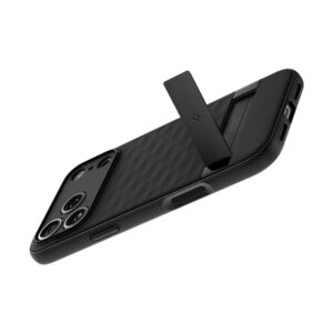 coque parallax ”s” mag magsafe pour iphone 17 pro spigen noir mat