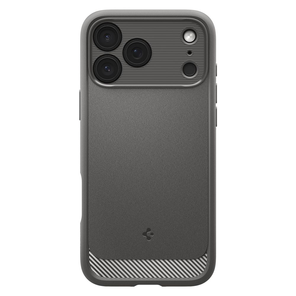 coque rugged armor mag magsafe pour iphone 17 pro spigen gris