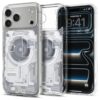 coque ultra hybrid mag magsafe pour iphone 17 pro spigen zero one blanc