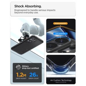 coque tough armor magsafe pour samsung galaxy s26 ultra spigen noir