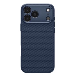 coque iphone 17 pro max liquid air spigen bleu marine