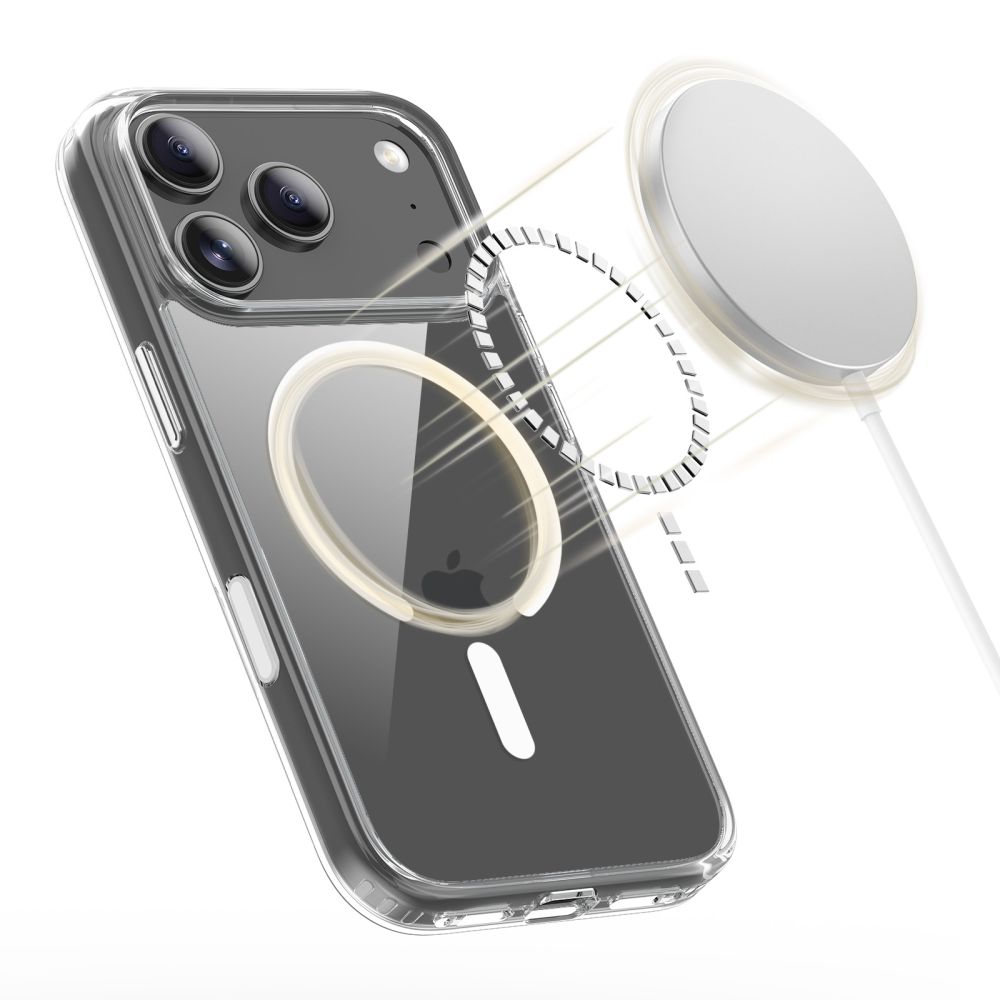 coque iphone 17 pro max flexair hybrid tech protect transparent