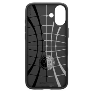 coque iphone 16 liquid air spigen noir mat