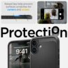coque iphone 16 rugged armor spigen noir mat