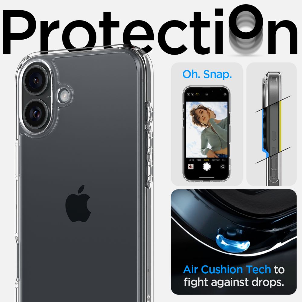 coque iphone 16 ultra hybrid spigen transparent
