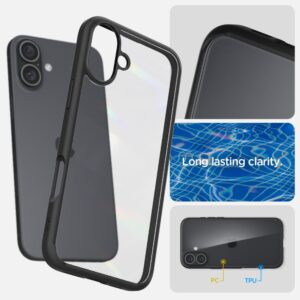 coque iphone 16 ultra hybrid spigen noir mat