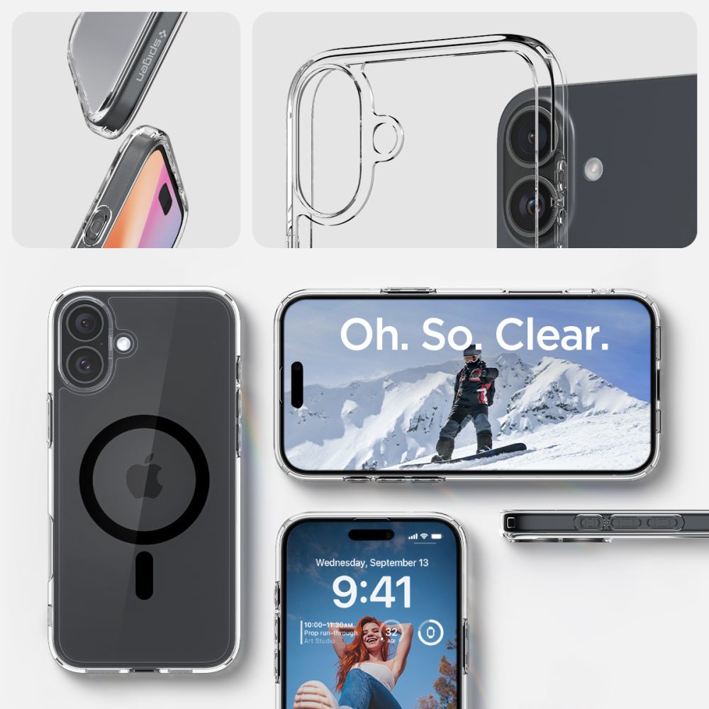 coque iphone 16 ultra hybrid spigen noir