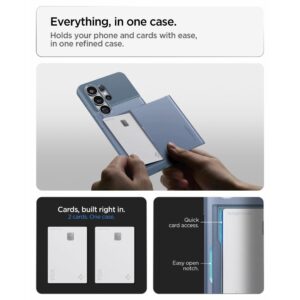 coque slim armor cs pour samsung galaxy s26 ultra spigen bleu clair