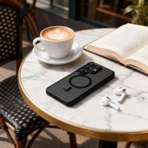 coque magmat magsafe pour samsung galaxy s26 ultra tech protect noir mat