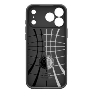 coque liquid air pour iphone 17 pro spigen noir mat