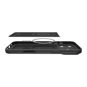 coque thin fit mag magsafe pour iphone 17 pro spigen noir