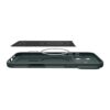 coque thin fit mag magsafe pour iphone 17 pro spigen vert abyssal