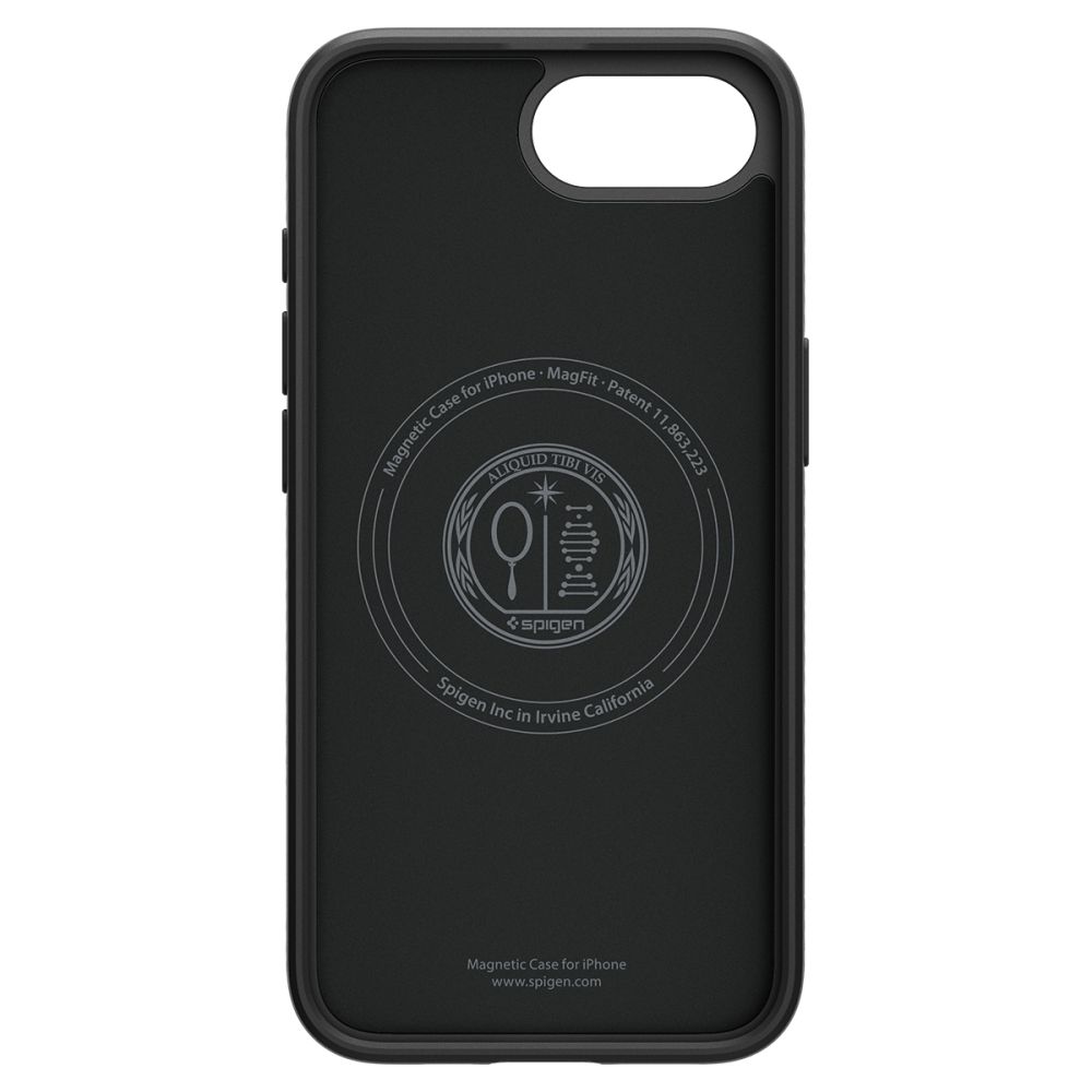 coque iphone 16e / 17e liquid air spigen noir mat