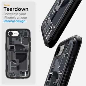 coque iphone 16e / 17e ultra hybrid spigen noir
