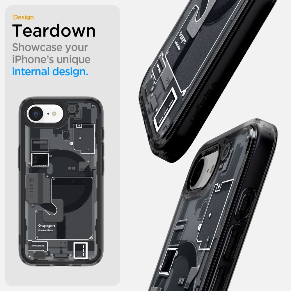 coque iphone 16e / 17e ultra hybrid spigen noir