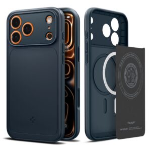 coque iphone 17 pro max thin fit mag spigen noir