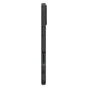 coque iphone 16 liquid air spigen noir mat