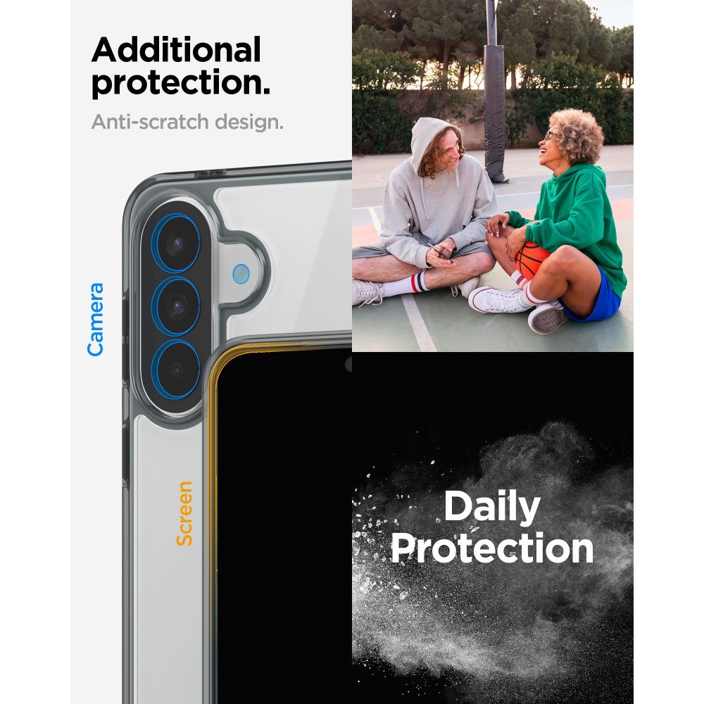 coque samsung galaxy a57 5g spigen ultra hybrid transparent fumé