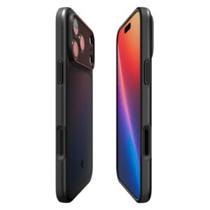 coque thin fit mag magsafe pour iphone 17 pro spigen noir