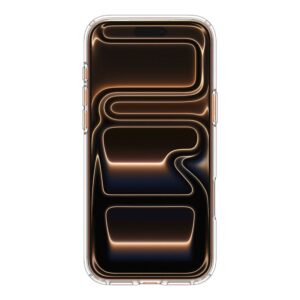 coque ultra hybrid mag magsafe pour iphone 17 pro spigen transparent/blanc