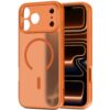 coque basicmag magsafe pour iphone 17 pro tech protect orange cosmique mat