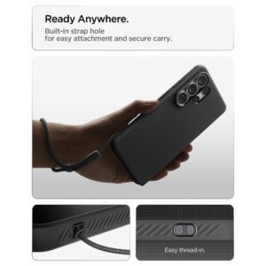 coque liquid air pour samsung galaxy s26 ultra spigen noir mat